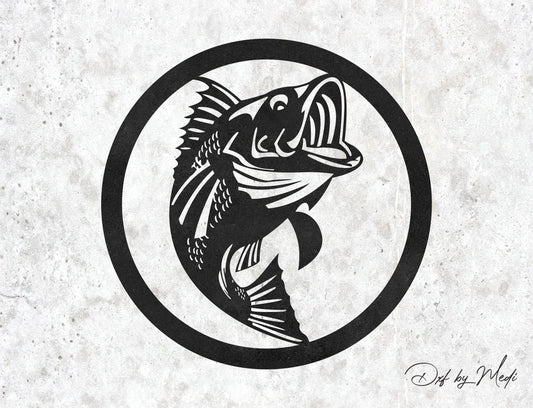 fish sign DXF & SVG Files | Ready-to-Cut