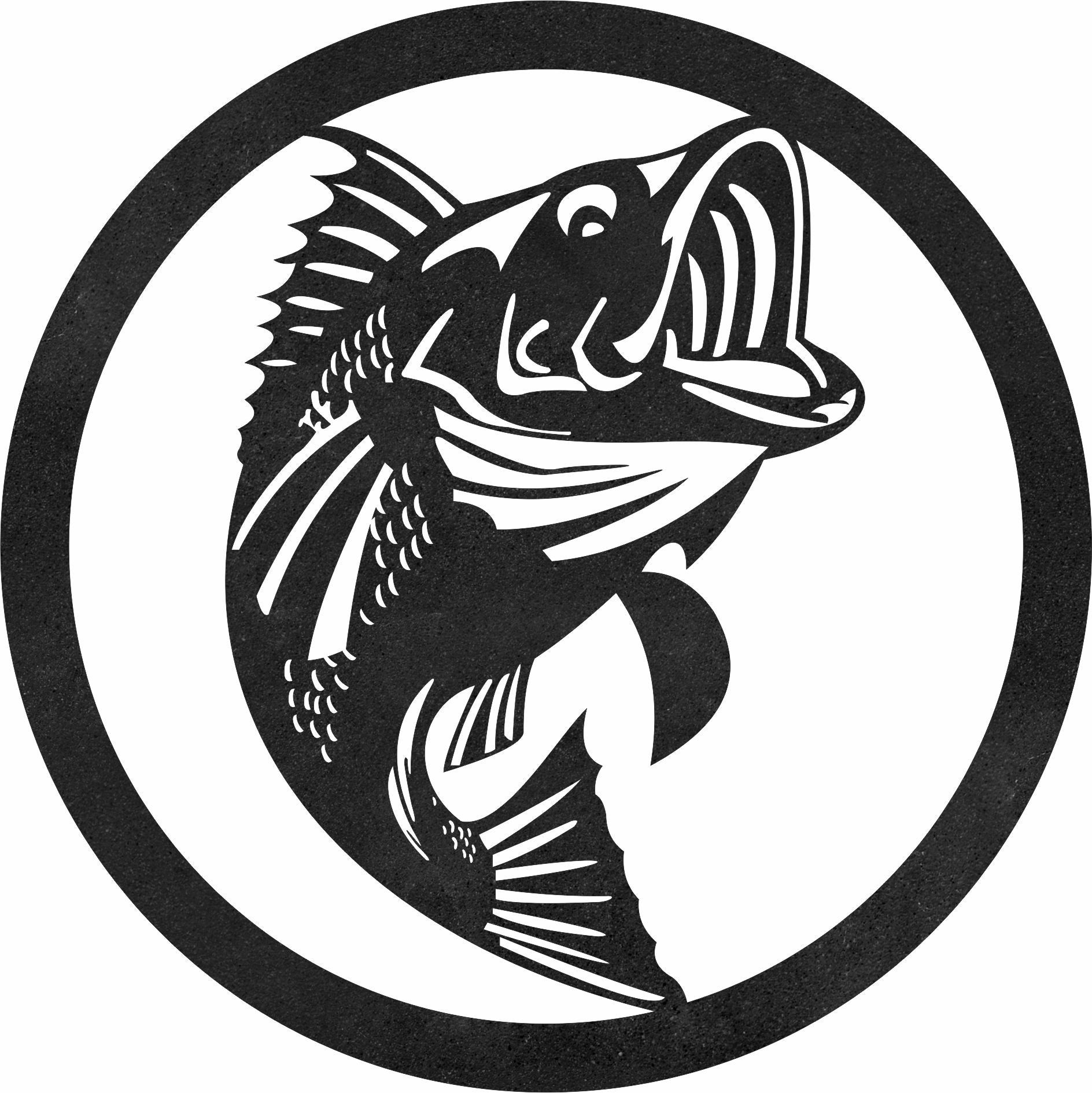 fish sign DXF & SVG Files | Ready-to-Cut