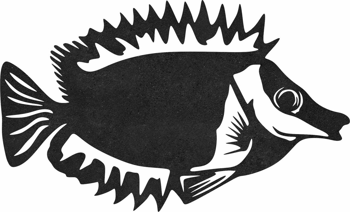 foxface rabbit fish sign DXF & SVG Files | Ready-to-Cut