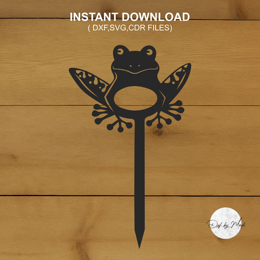 Frog Stake - DXF SVG files for Plasma Cnc Laser Waterjet Ready to cut clipart file