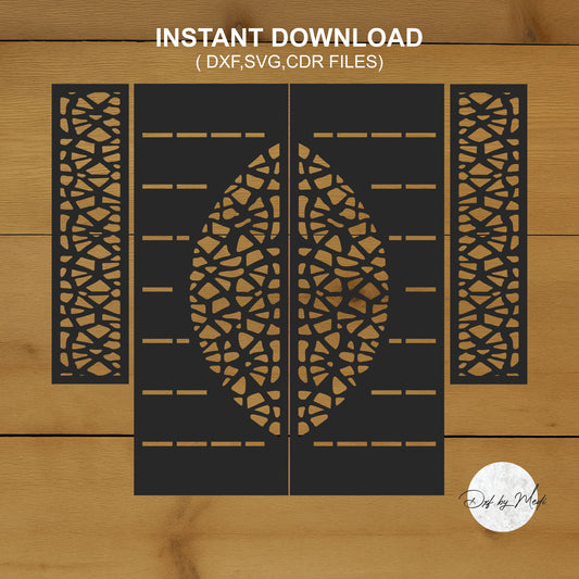 gate door pattern DXF svg Files - Instant Download for Laser, Plasma, Waterjet Cutting