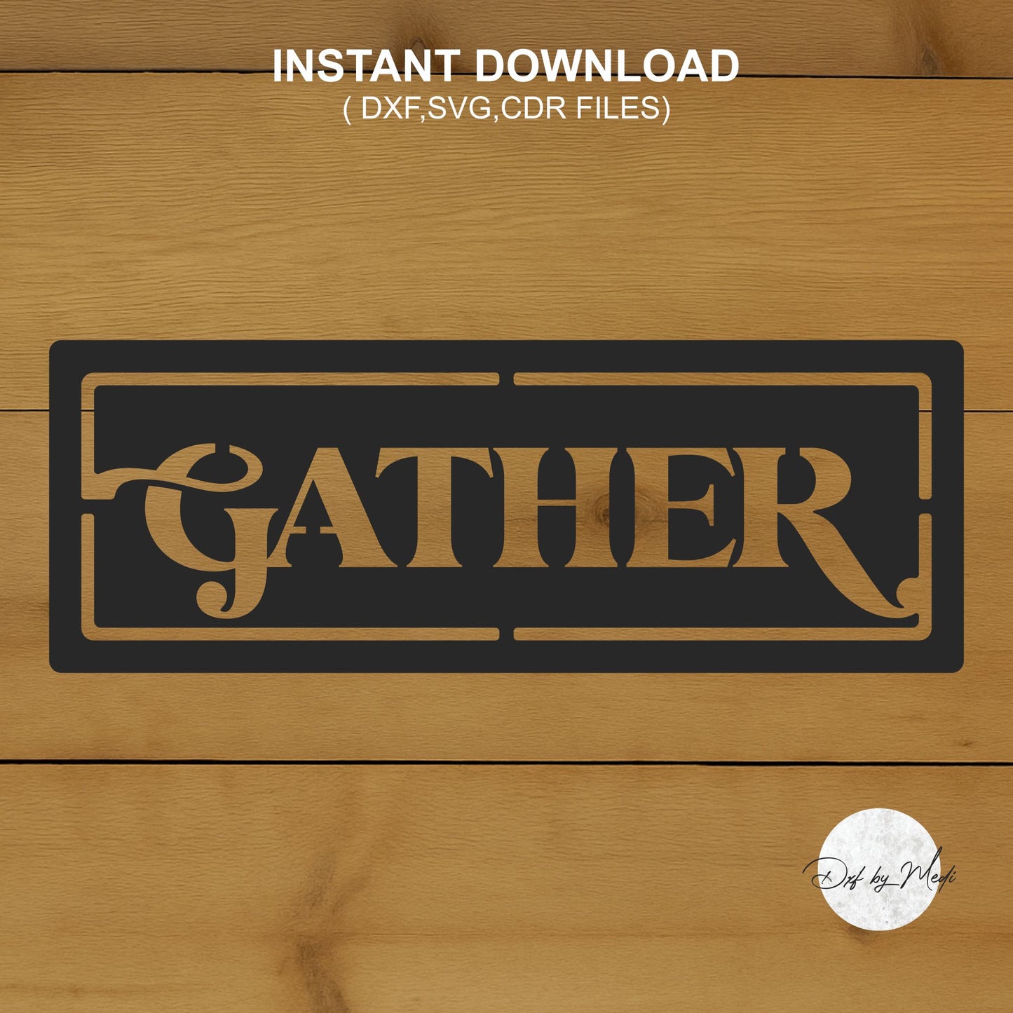 Gather - DXF SVG files for Plasma Cnc Laser Waterjet Ready to cut clipart file