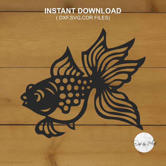goldfish sign DXF & SVG Files | Ready-to-Cut
