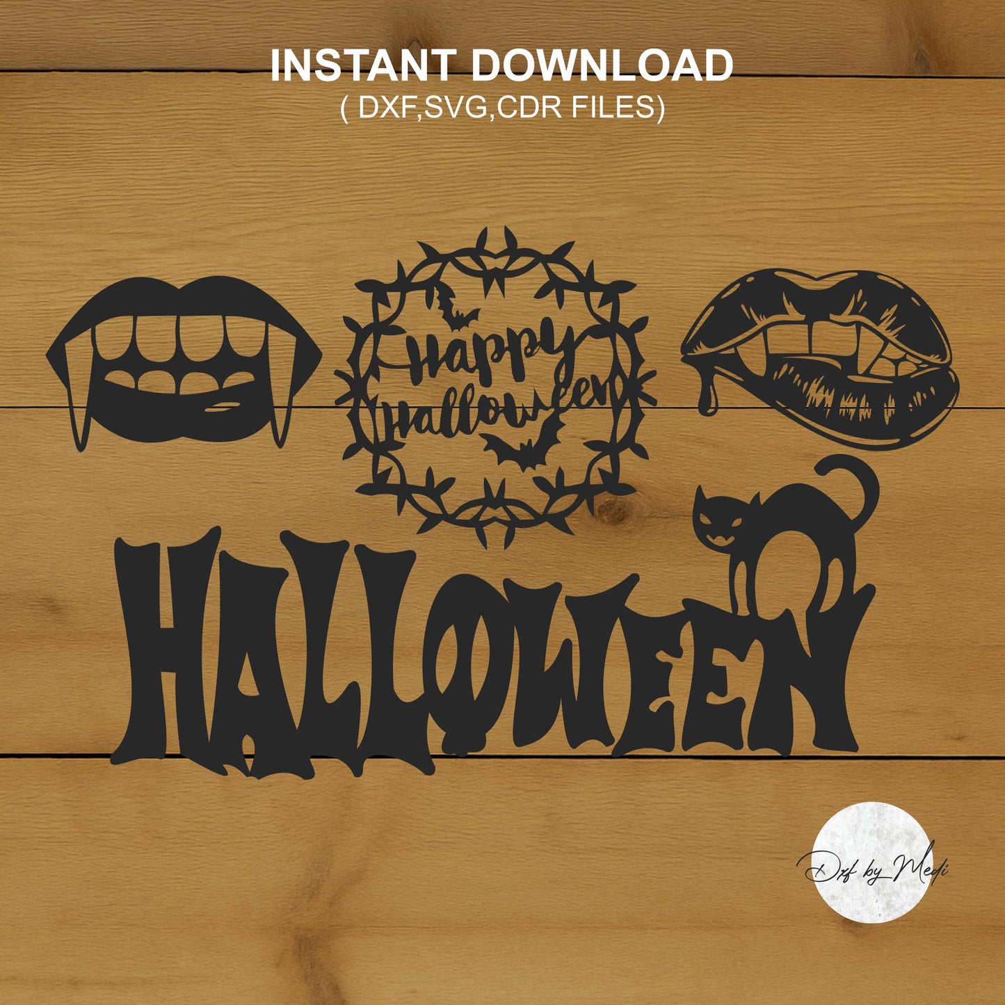 Halloween HQ SVG Pack, Spooky SVG laser cut file, Halloween Gift Idea svg, Fall svg Bundle, Pumpkin svg, Halloween Clipart, dxf,  cnc plasma