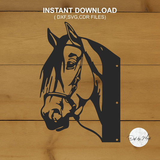 Horse Design for Tree Hanging | DXF SVG Files for CNC & Laser Cutting | Rustic Outdoor Decor | Instant Download