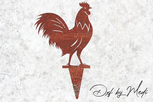 Chicken Stakes - DXF SVG files for Plasma Cnc Laser Waterjet Ready to cut clipart file