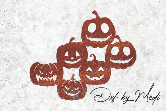 Pumpkin Halloween - DXF SVG files for Plasma Cnc Laser Waterjet Ready to cut clipart file