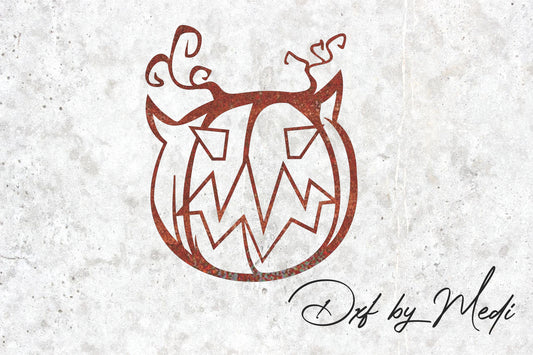 Halloween Pumpkin- DXF SVG files for Plasma Cnc Laser Waterjet Ready to cut clipart file