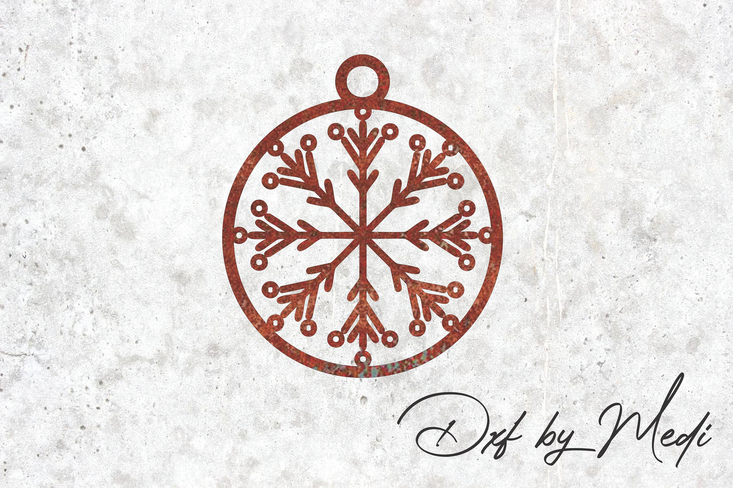 christmas ornament - DXF SVG files for Plasma Cnc Laser Waterjet Ready to cut clipart file