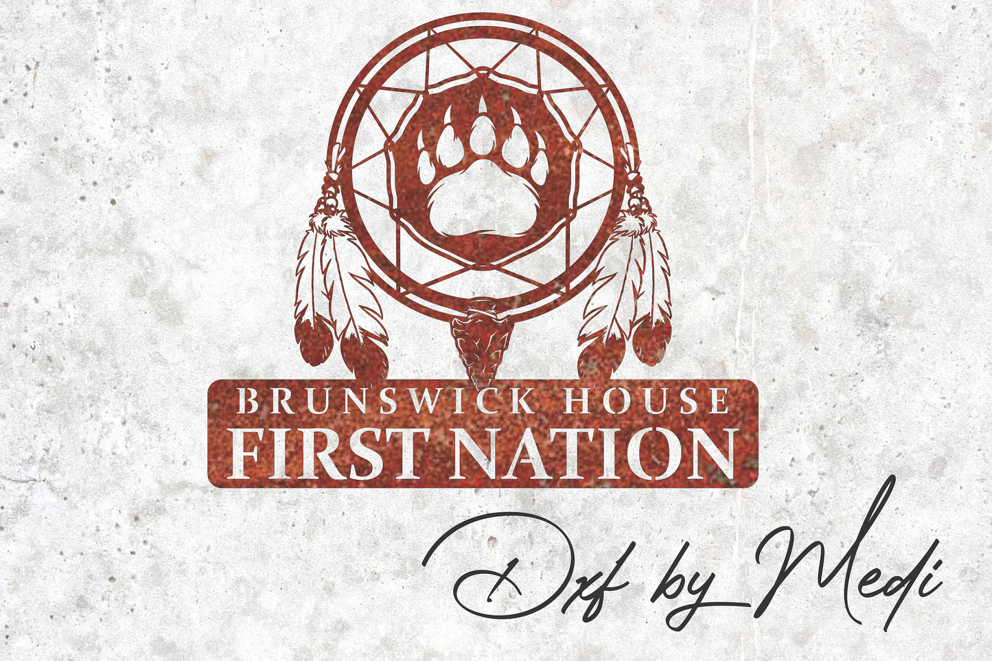 First Nations Logo DXF SVG File - Traditional Indigenous Design for CNC Cutting