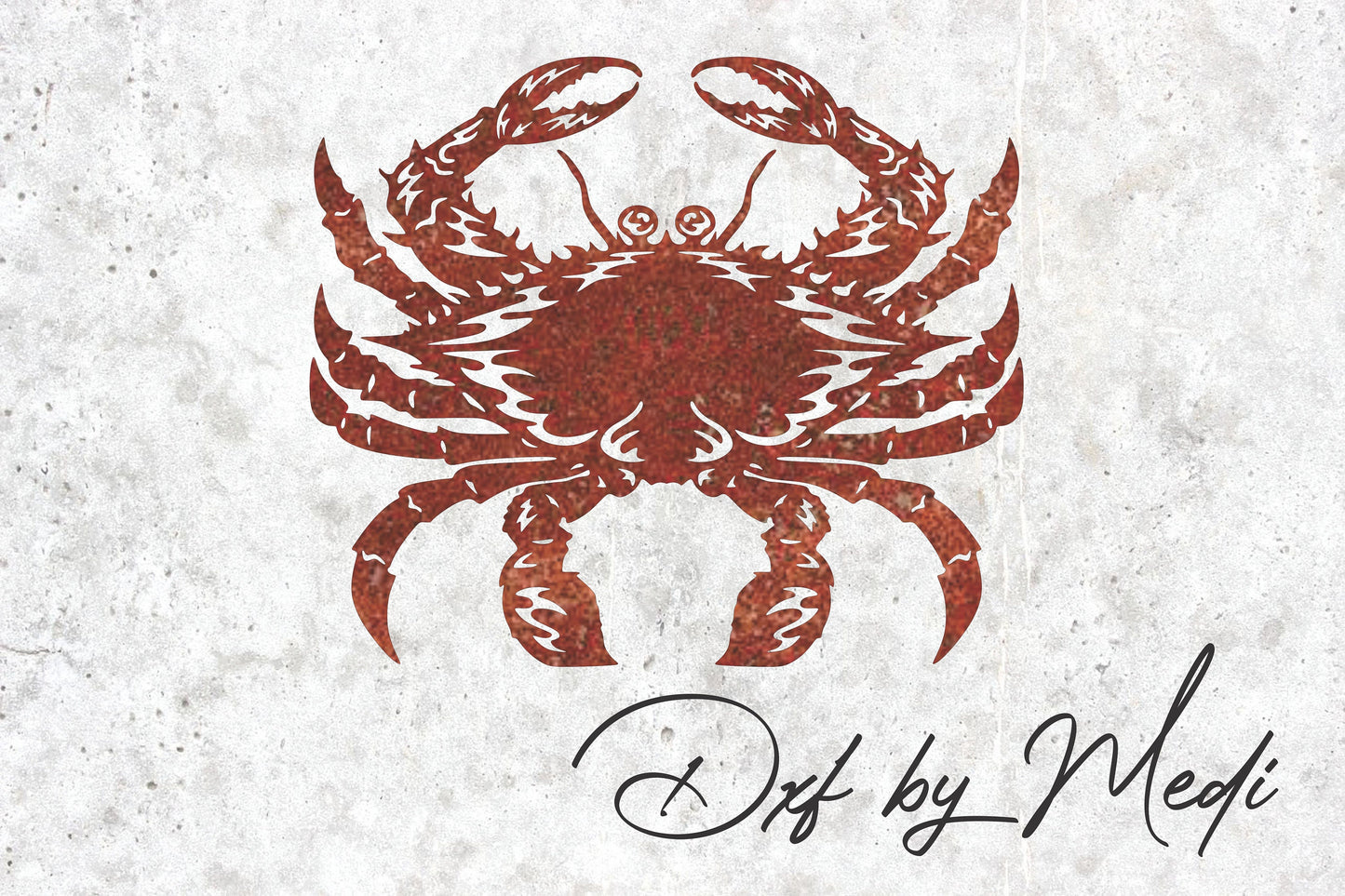 Blue Crab - DXF SVG File for CNC Plasma, Laser cut, and Waterjet Cutting