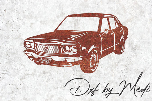 Classic Car DXF Svg Files for CNC Cutting - Retro Auto Decor & DIY Metal Art Design"