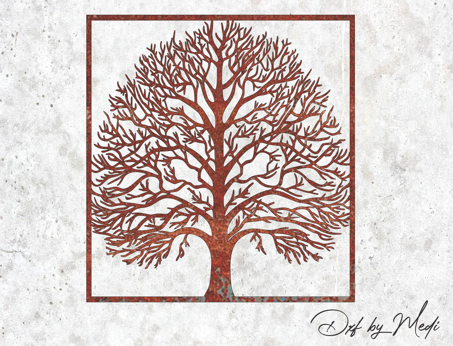 tree wall art decor - DXF SVG files for Plasma Cnc Laser Waterjet Ready to cut