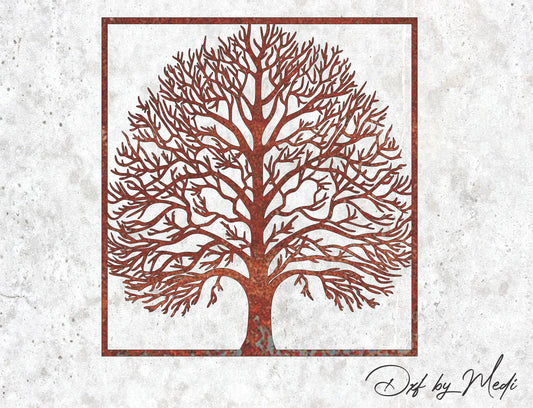 tree wall art decor - DXF SVG files for Plasma Cnc Laser Waterjet Ready to cut