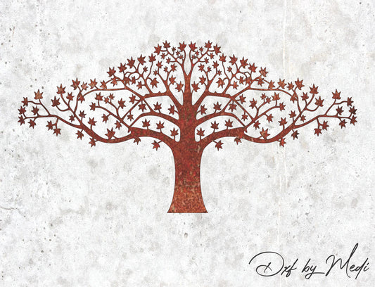 tree wall art - DXF SVG files for Plasma Cnc Laser Waterjet Ready to cut clipart file