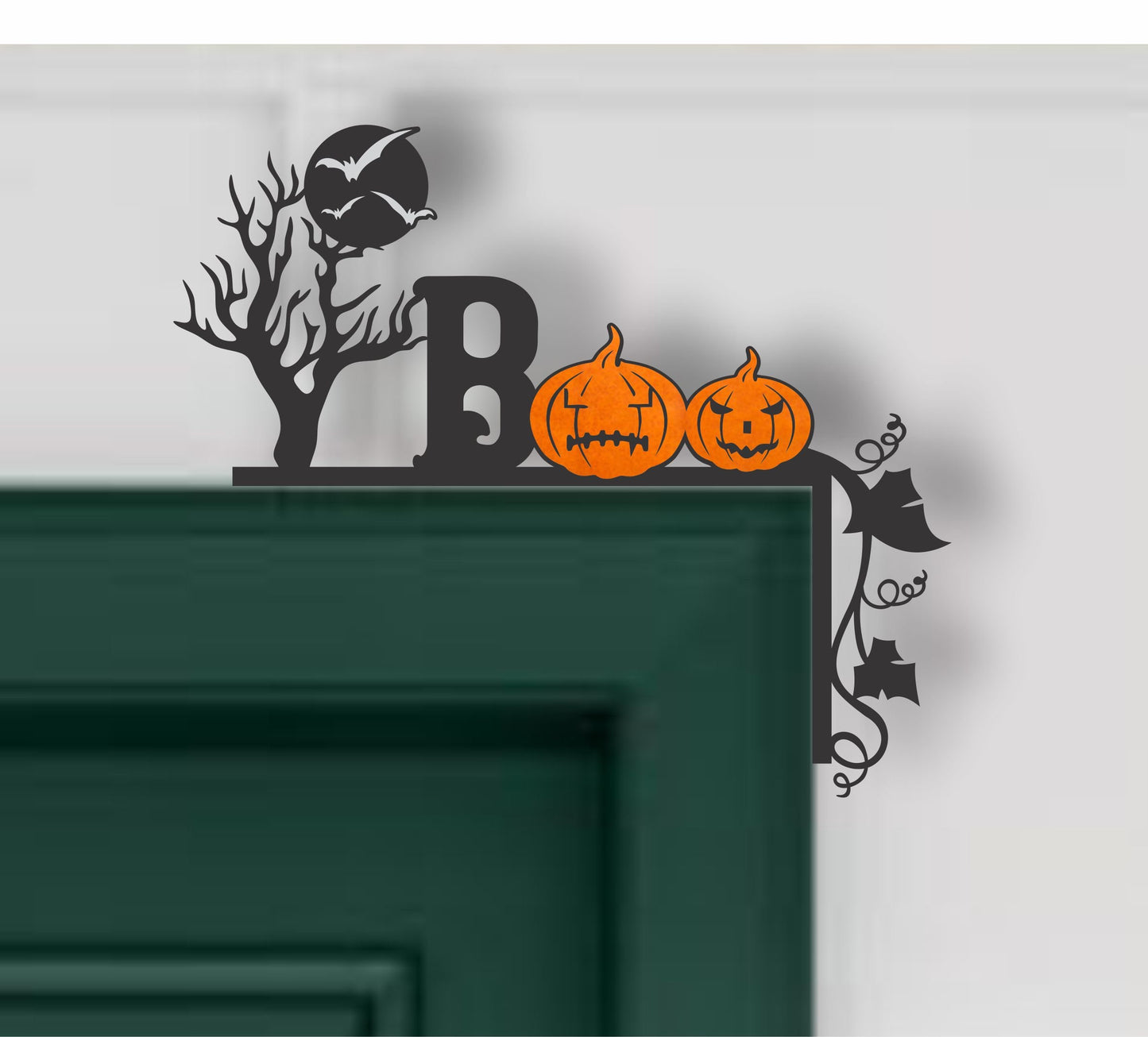 Door Corner Halloween, multilayers, Spooky decor sign svg,  Boo Halloween Laser Cut Files, Halloween dxf, cnc plasma, laser cut file