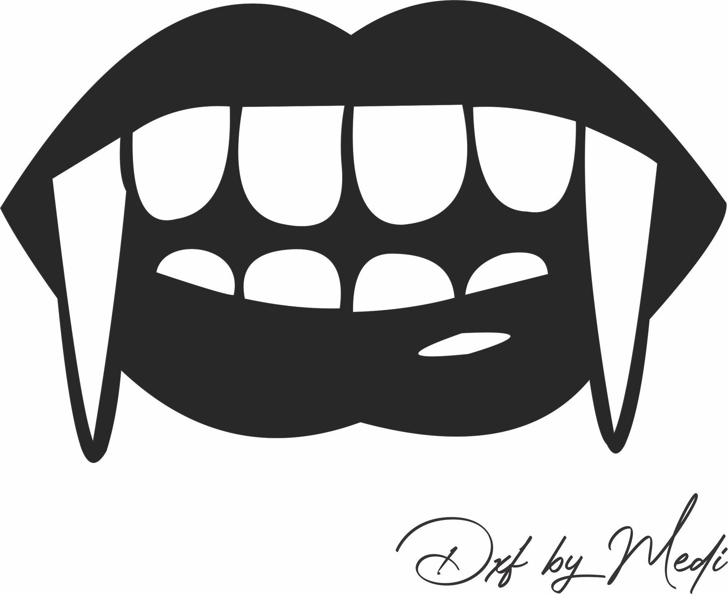 Spooky Vampire in svg, Halloween Door Hanger svg, Fangs lips in svg,  Halloween Laser Cut Files, Halloween dxf,  cnc plasma, laser cut file