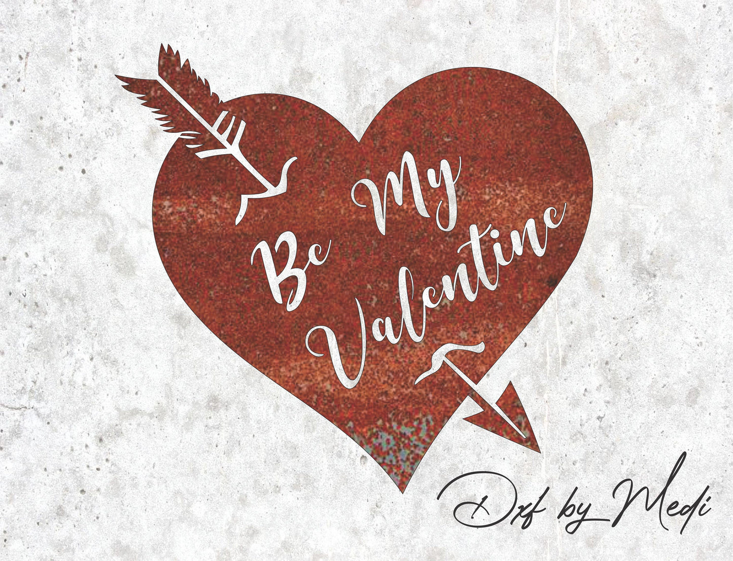 be my valentine - DXF SVG files for Plasma Cnc Laser Waterjet Ready to cut clipart file