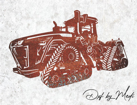 Tractor - DXF SVG File for Cnc plasma laser Cutting - Coastal Decor & DIY Projects