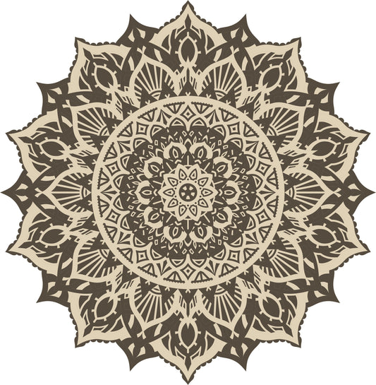 12-Layers Mandala DXF svg Files - Instant Download for Laser, Plasma, Waterjet Cutting