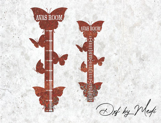 butterfly-growth-chart - DXF SVG files for Plasma Cnc Laser Waterjet Ready to cut clipart file