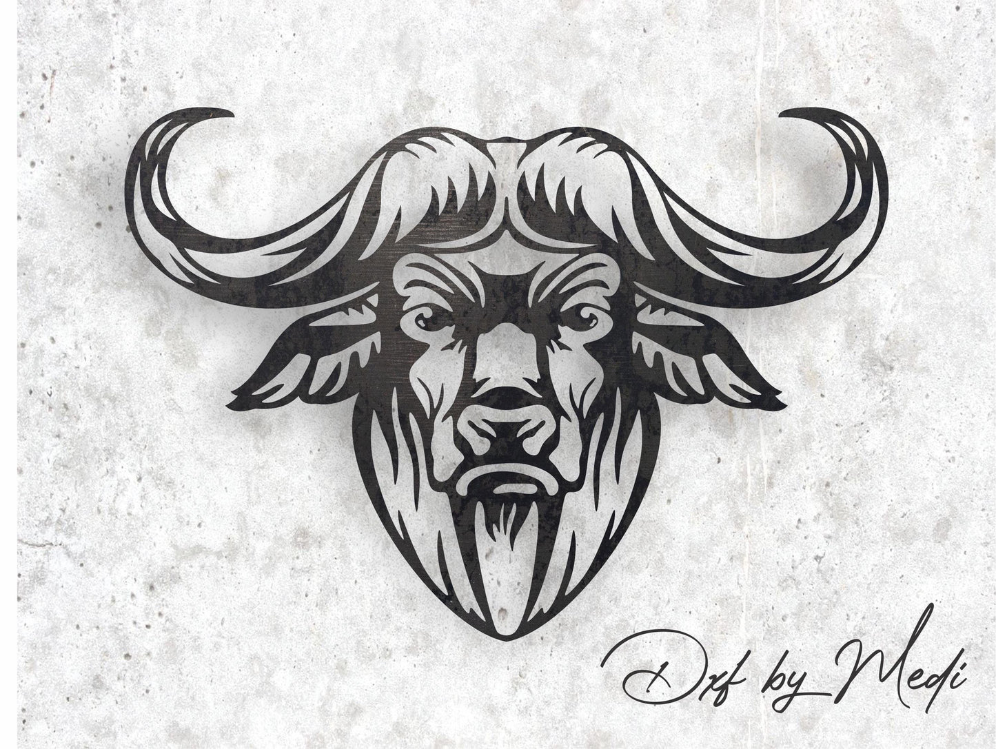 Bull Face Sign - svg dxf files Ready to Cut for Laser, Plasma, CNC Machines