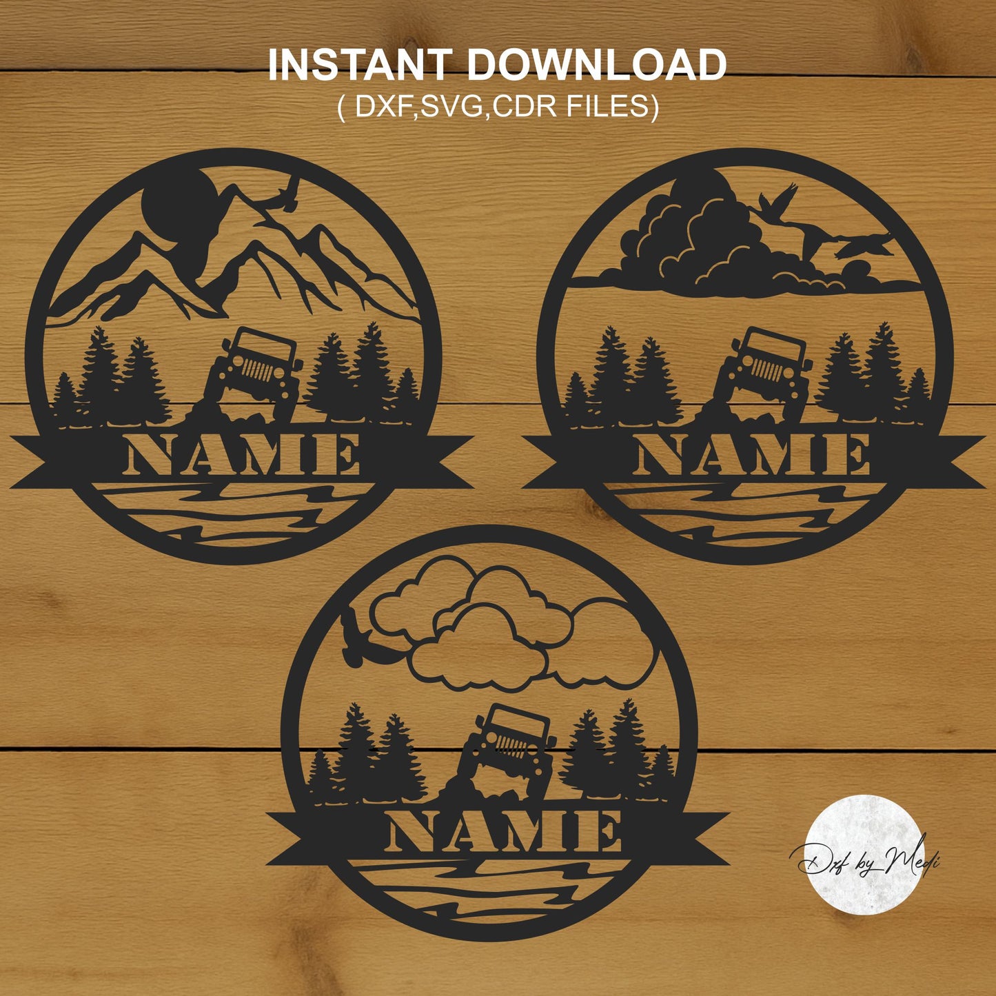 car jp outdoor monogram pack - DXF SVG File for Cnc plasma laser Cutting - Coastal Decor & DIY Projects