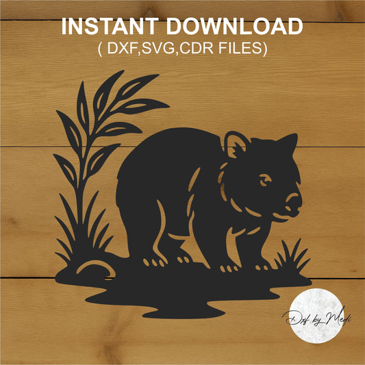 Koala Laser Cut Design – Australian Wildlife SVG DXF CDR Digital File