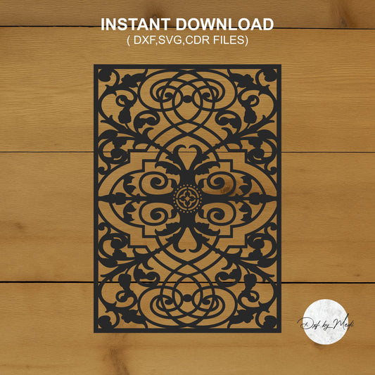 Decorative Panel - DXF SVG files for Plasma Cnc Laser Waterjet Ready to cut clipart file