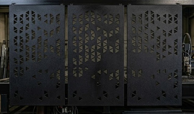 Modern Geometric 3 Panel Laser Cut Wall Art – SVG DXF CDR Digital File