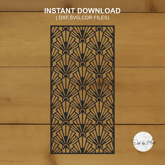 wall pattern- door wall screen - DXF SVG files for Plasma Cnc Laser Waterjet Ready to cut clipart file