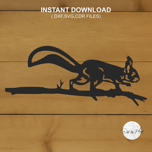 Squirrel Tree Stake - SVG DXF Files for Plasma and Laser Cutting