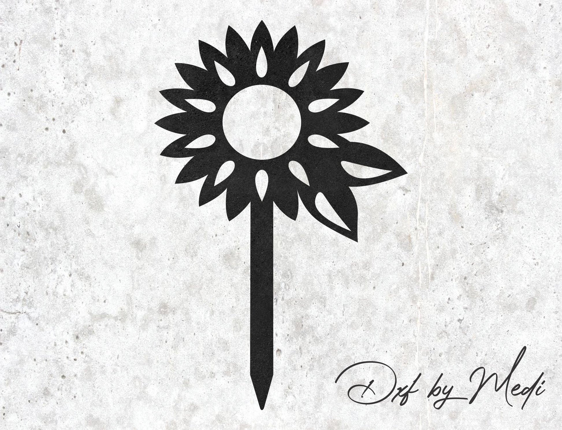 Sunflower - SVG DXF Files for Plasma and Laser Cutting (Copy)