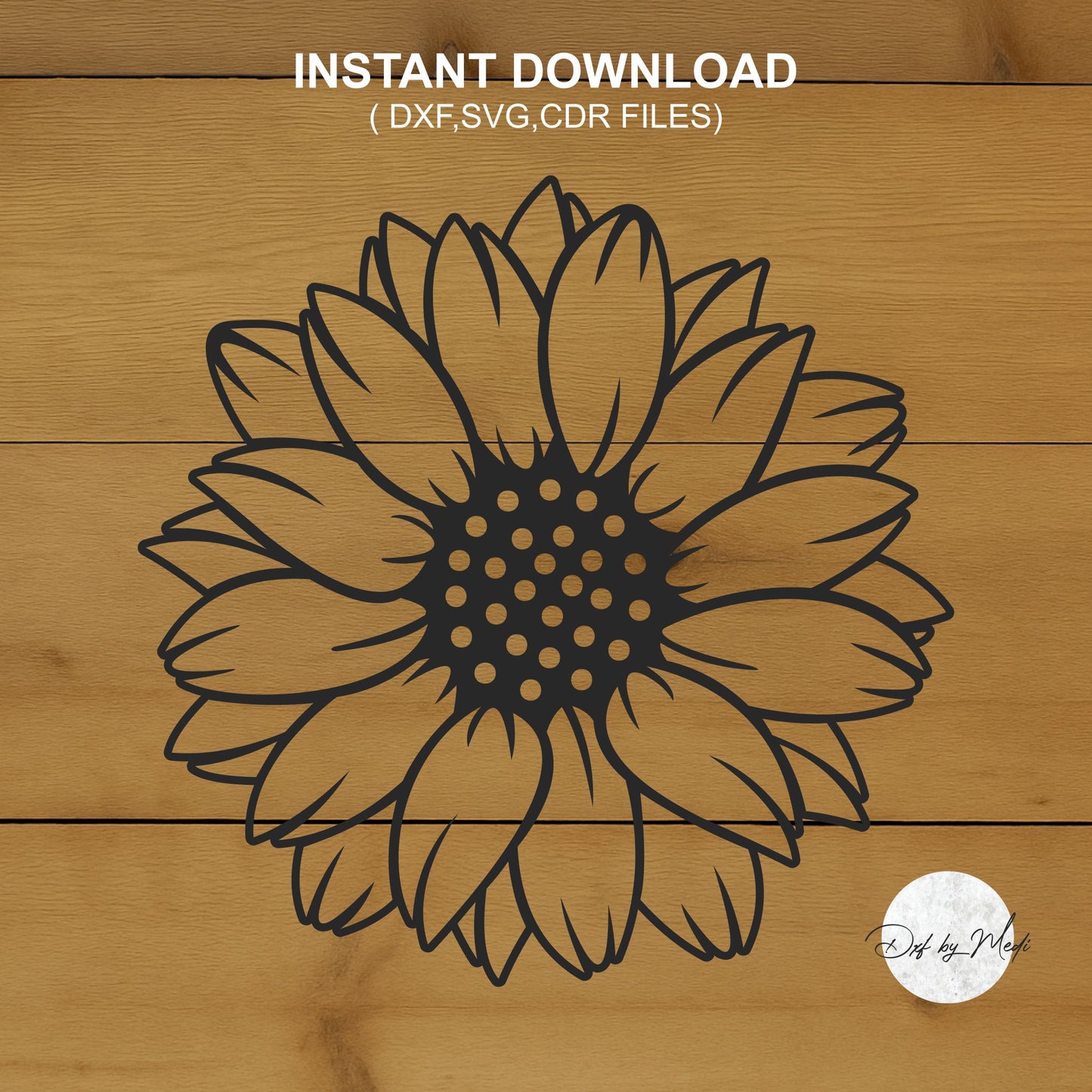 Sunflower - DXF SVG Files for CNC Plasma and Laser Cut