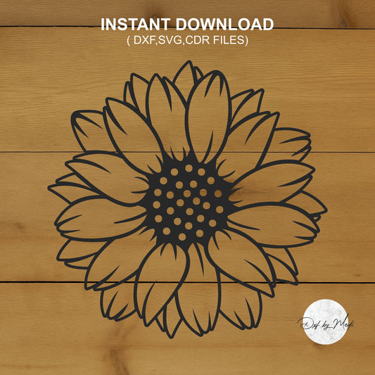 Sunflower - DXF SVG Files for CNC Plasma and Laser Cut