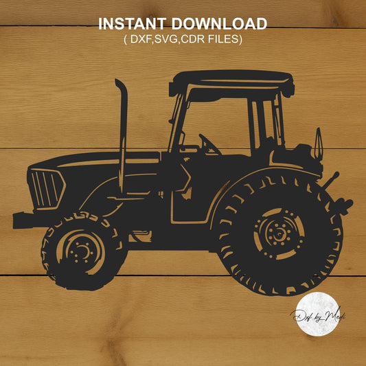 Farm Tractor SVG DXF Cdr Cut File for CNC Plasma Laser | Rustic Tractor Wall Art
