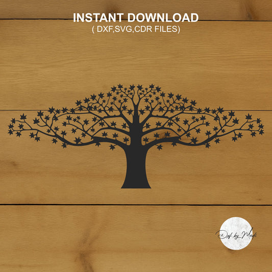 tree wall art - DXF SVG files for Plasma Cnc Laser Waterjet Ready to cut clipart file