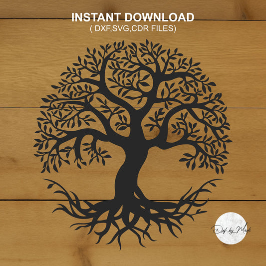 Tree of Life Design - Digital DXF, Svg, Cdr Files for Laser and CNC Cutting