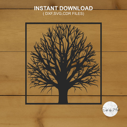 tree wall decor - DXF SVG files for Plasma Cnc Laser Waterjet Ready to cut