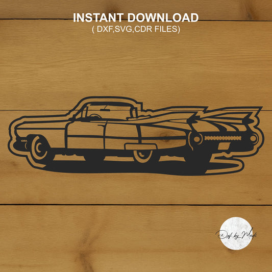Vintage Car- DXF SVG File for Cnc plasma laser Cutting - Coastal Decor & DIY Projects